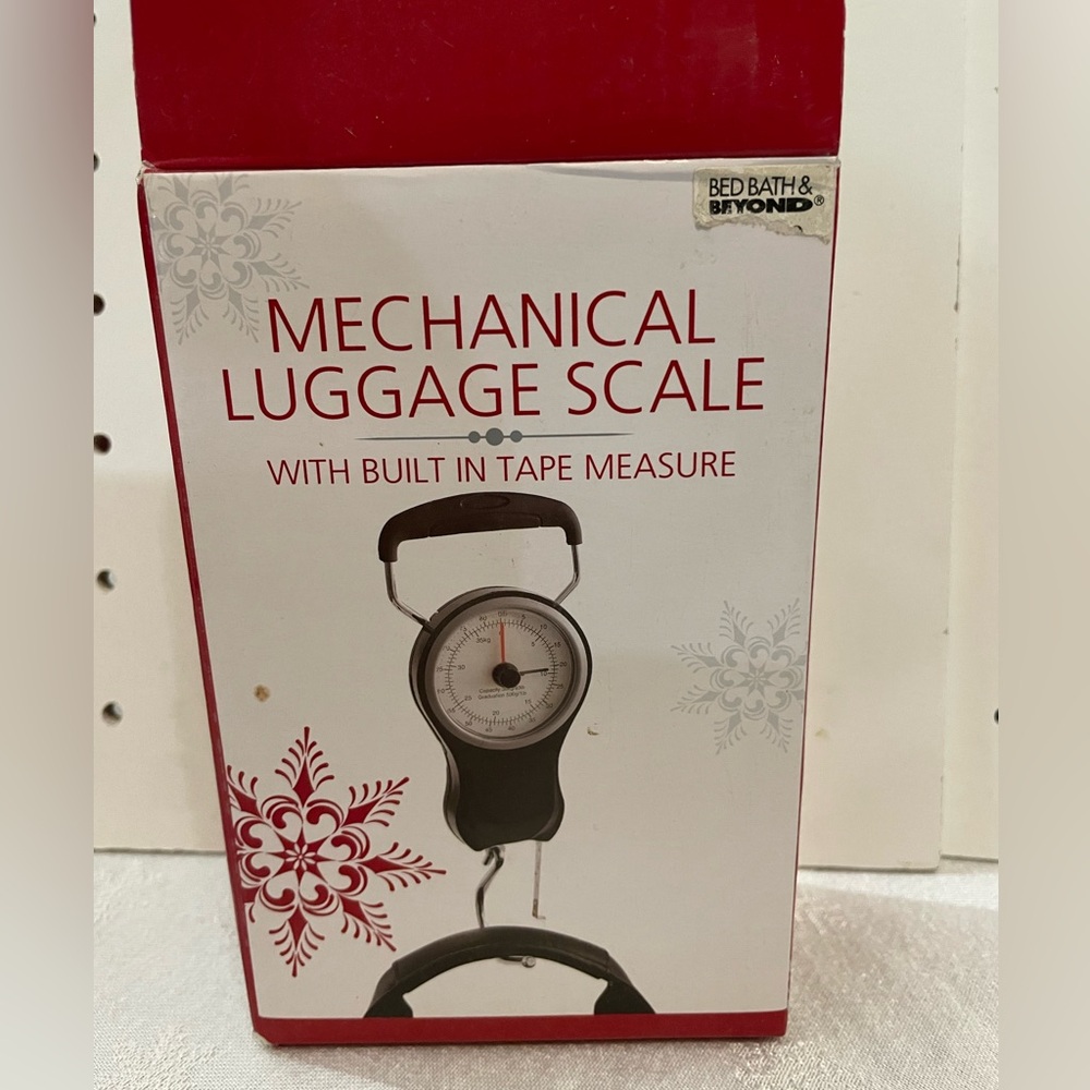 Bed Bath & Beyond Mechanical Luggage Scale Built In Tape Measure